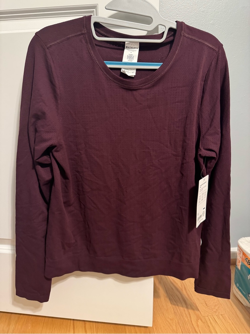 Athleta In Motion Seamless Top in Plum